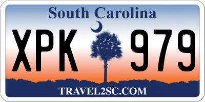 SC license plate XPK979