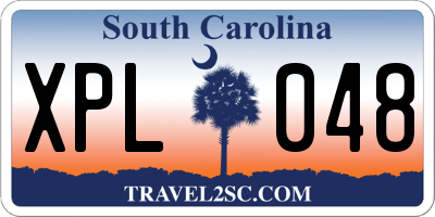 SC license plate XPL048