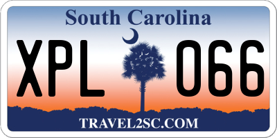 SC license plate XPL066