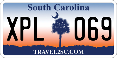 SC license plate XPL069