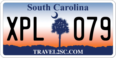 SC license plate XPL079