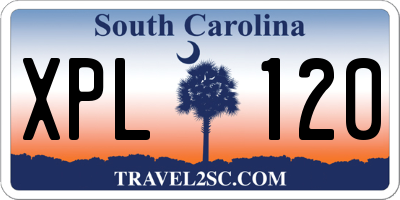 SC license plate XPL120