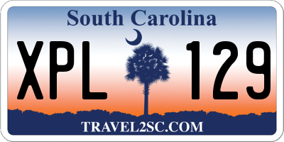 SC license plate XPL129