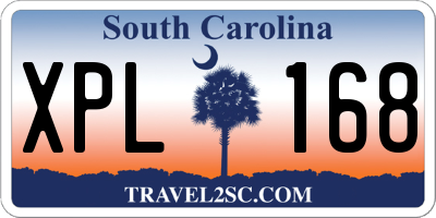 SC license plate XPL168
