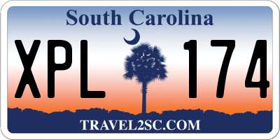 SC license plate XPL174