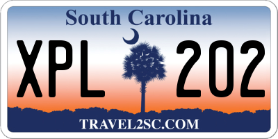 SC license plate XPL202