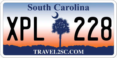 SC license plate XPL228