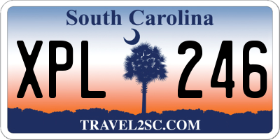 SC license plate XPL246