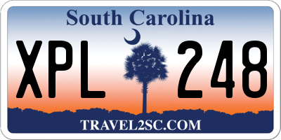 SC license plate XPL248