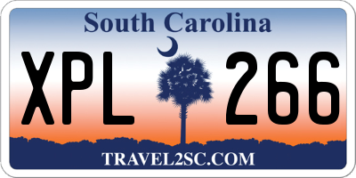 SC license plate XPL266