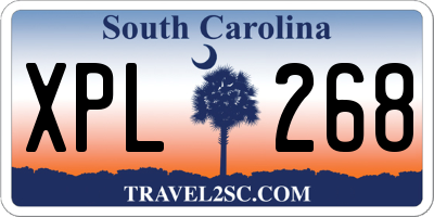SC license plate XPL268