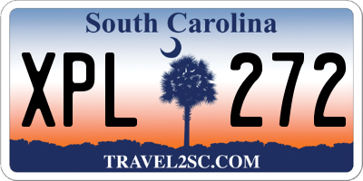SC license plate XPL272