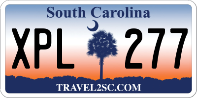 SC license plate XPL277