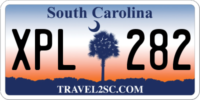 SC license plate XPL282