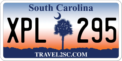SC license plate XPL295