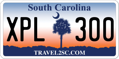 SC license plate XPL300
