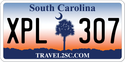 SC license plate XPL307