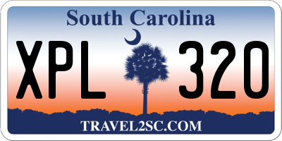 SC license plate XPL320