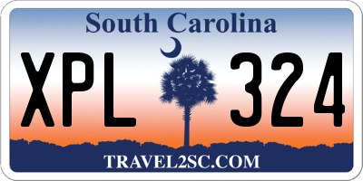SC license plate XPL324