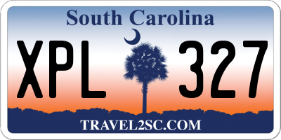 SC license plate XPL327