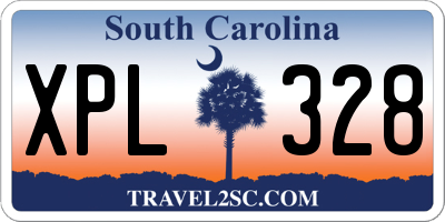 SC license plate XPL328