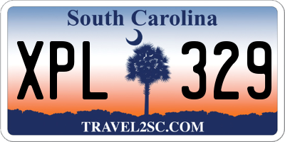SC license plate XPL329
