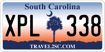 SC license plate XPL338