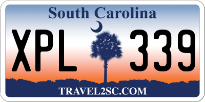SC license plate XPL339