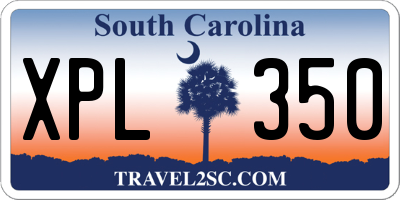 SC license plate XPL350