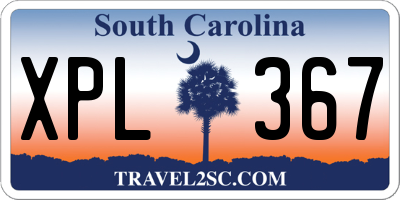 SC license plate XPL367