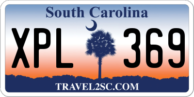 SC license plate XPL369