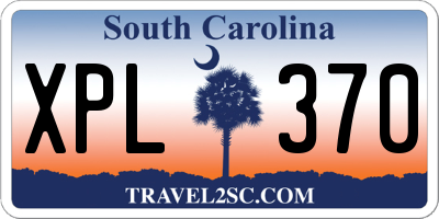 SC license plate XPL370