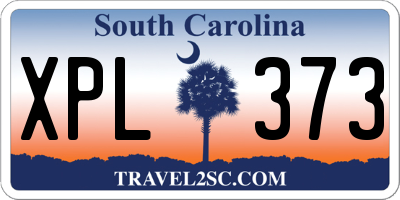 SC license plate XPL373