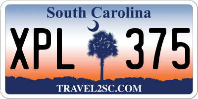 SC license plate XPL375