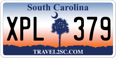 SC license plate XPL379
