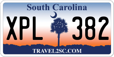SC license plate XPL382