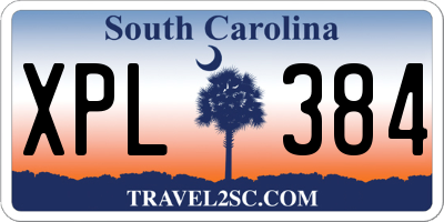SC license plate XPL384