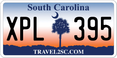 SC license plate XPL395