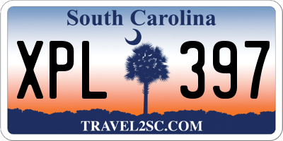 SC license plate XPL397