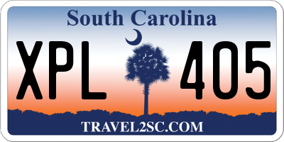 SC license plate XPL405