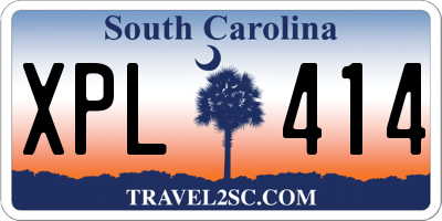 SC license plate XPL414