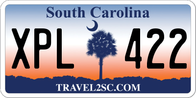 SC license plate XPL422