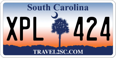 SC license plate XPL424