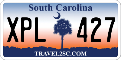 SC license plate XPL427