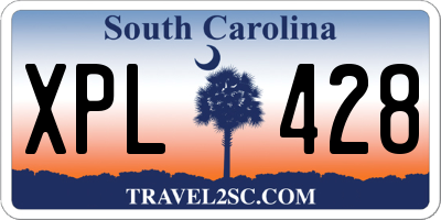 SC license plate XPL428