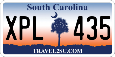 SC license plate XPL435