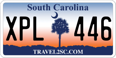 SC license plate XPL446