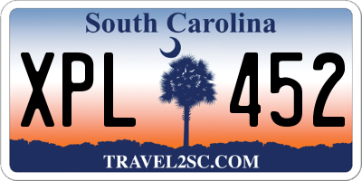 SC license plate XPL452