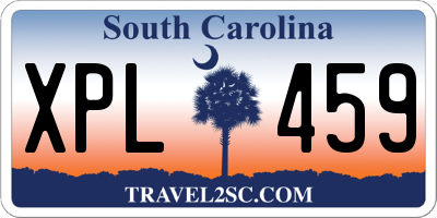 SC license plate XPL459