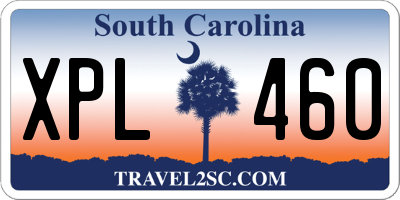 SC license plate XPL460